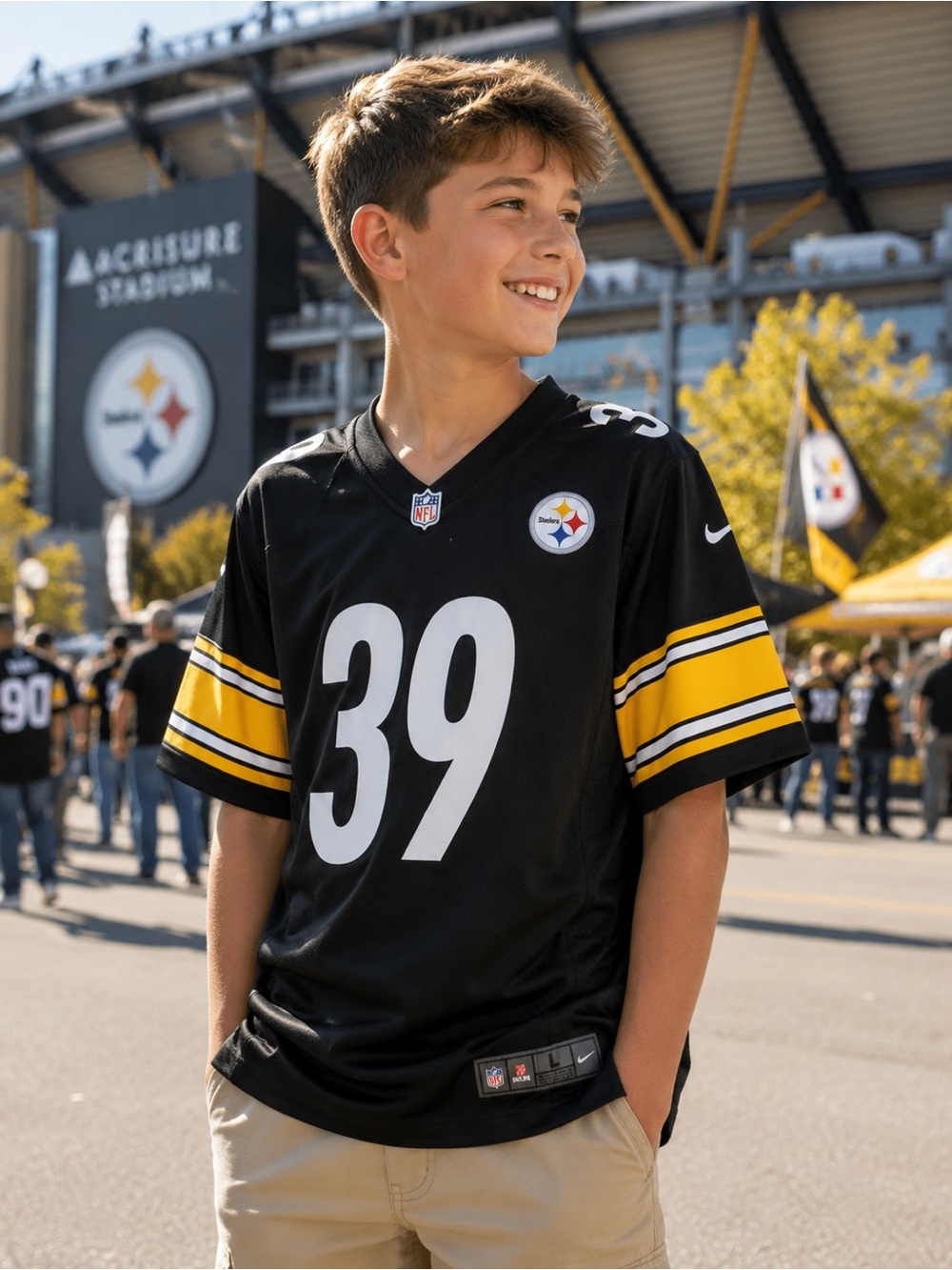 Nike Pittsburgh Steelers Minkah Fitzpatrick #39 Jersey Youth L 14/16 NFL